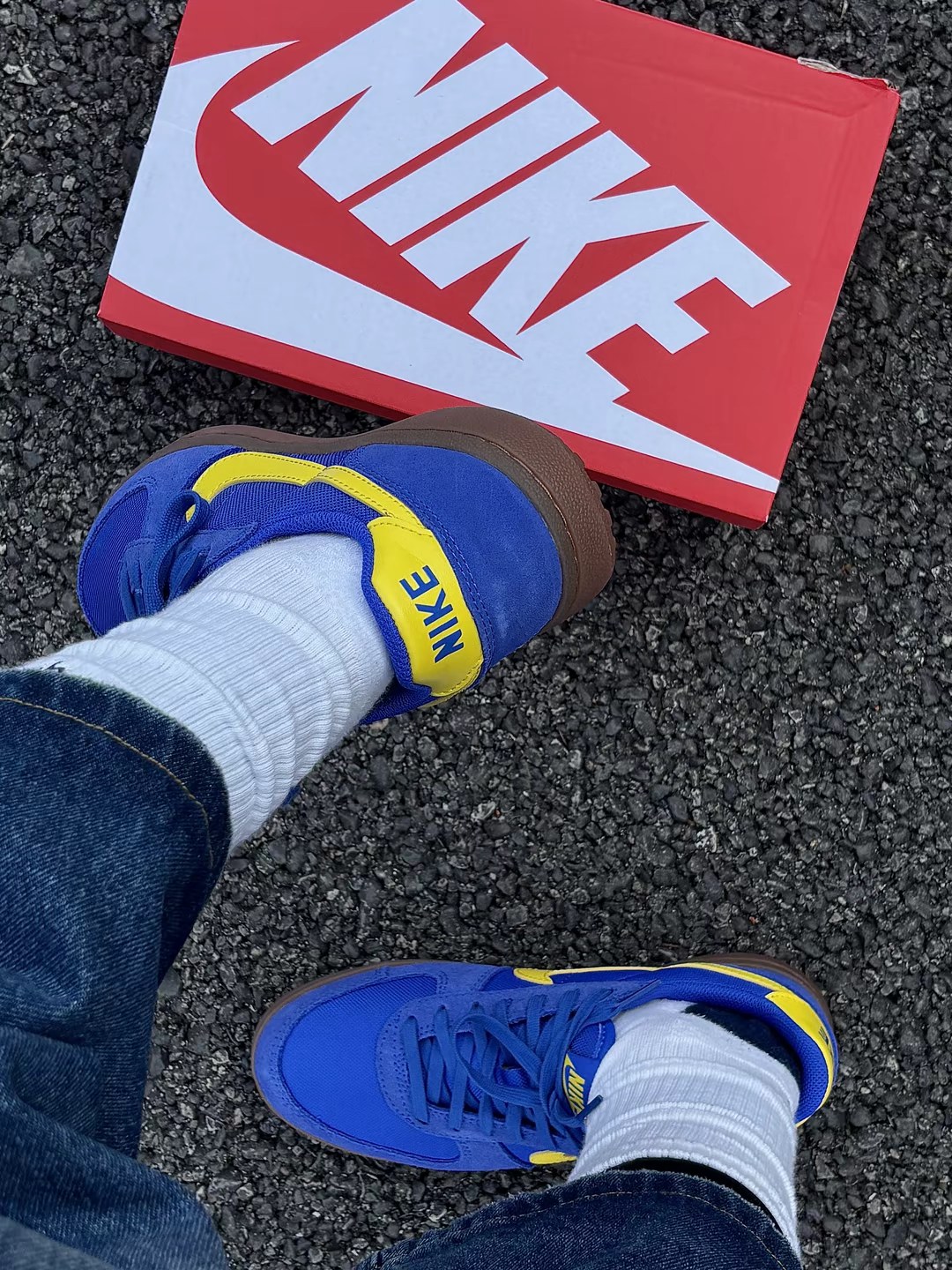 ʕ•̫͡•ʔ•͓͡•最近的心头爱..|这双Nike Field宝石蓝太顶了