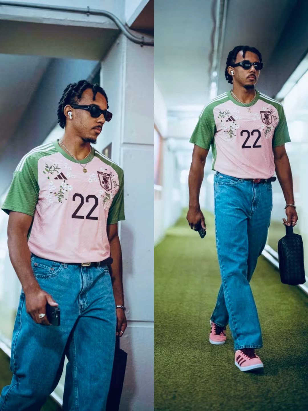 别的不说,孔德穿的这件日本2022世界杯adidas球衣是真好看..............