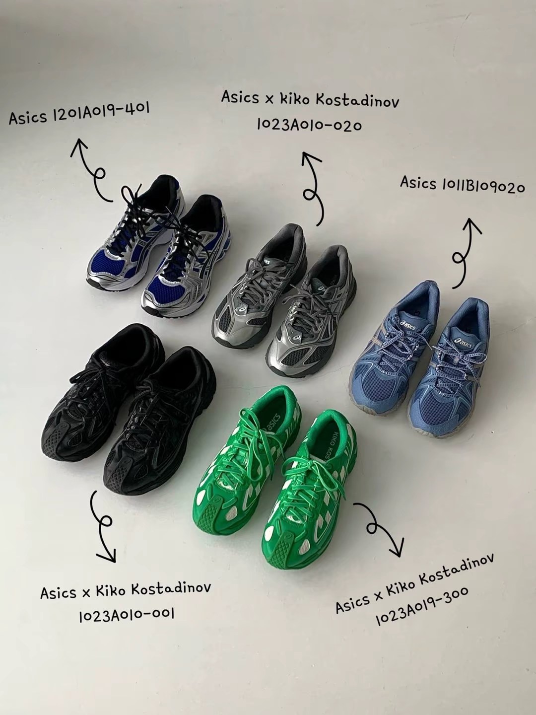 分享几双最近穿搭的“Asics”..